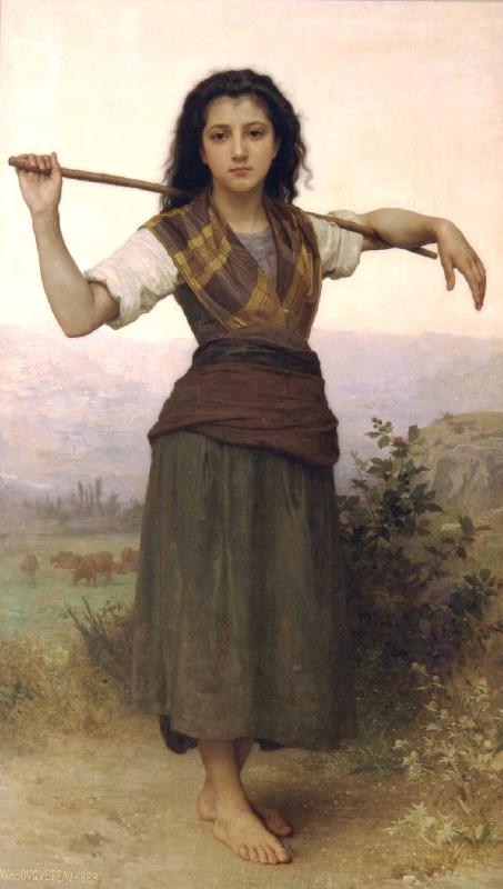 William-Adolphe Bouguereau The Shepherdess